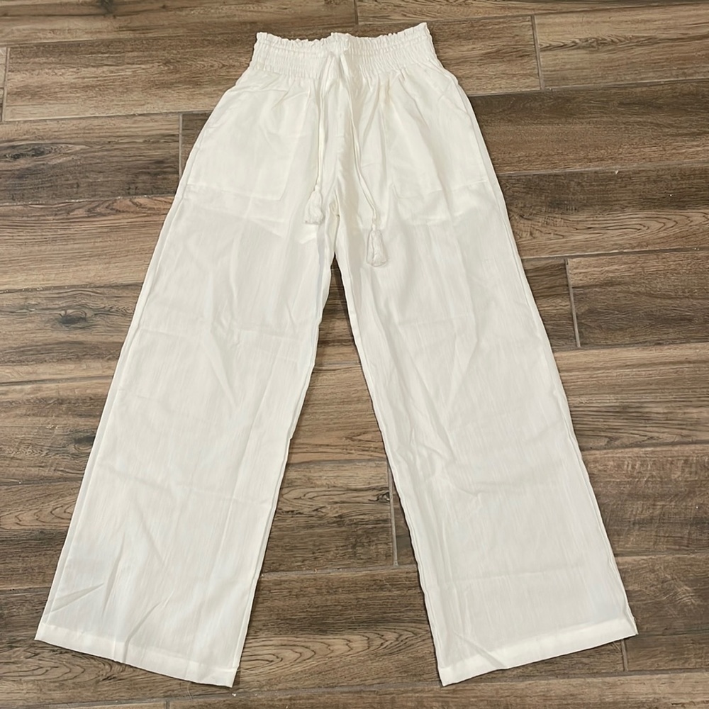 White Linen Pants